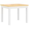 vidaXL Ensemble de table et chaises pour enfants 3 pcs Blanc et beige