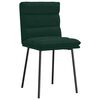 vidaXL Chaises &agrave; manger lot de 4 Vert fonc&eacute; Velours