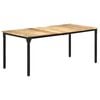 vidaXL Table &agrave; manger 180x90x76 cm Bois de manguier brut
