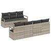 vidaXL Ensemble de Canap&eacute;s 8 pc 7-Nombre de places Gris clair