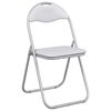 vidaXL Chaise pliante 2 pcs Blanc et Gris 48 x 43,5 x 81 cm