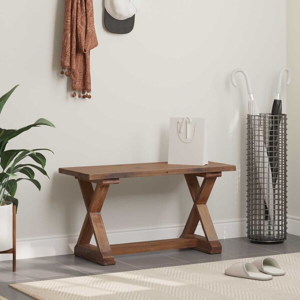 vidaXL banc Naturel 85 x 35 x 45 cm Bois massif de récupération