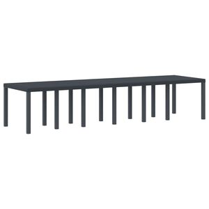 vidaXL Table de Jardin Anthracite 350 x 100 x 74 cm polyrotin