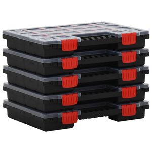 vidaXL Bo&icirc;tes d'assortiment 5 pcs 34,5x25x5 cm Polypropyl&egrave;ne