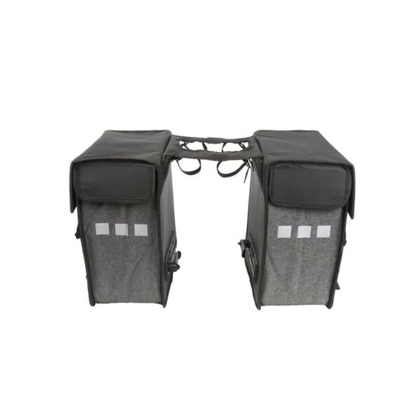 Willex Sacoches de v&eacute;lo 33 L Noir et gris Oblique 10713