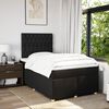 vidaXL Sommier &agrave; lattes de lit avec matelas noir 120x190 cm tissu