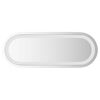 vidaXL Miroir de salle de bain LED Transparent 40 x 15 cm verre tremp&eacute;