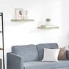 vidaXL &Eacute;tag&egrave;res murales flottantes 2 pcs ch&ecirc;ne 50x23x3,8 cm MDF