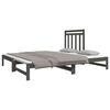 vidaXL Lit coulissant sans matelas gris 2x(90x190) cm