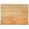 vidaXL Dessus de table 70x60x2,5 cm bord vivant bois massif manguier