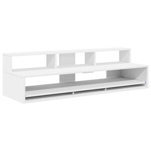 vidaXL Bureau de studio Blanc 110 x 42,5 x 36 cm Bois d'ing&eacute;nierie
