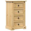 vidaXL Table de chevet Corona 53x39x84 cm bois de pin massif