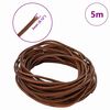 vidaXL Corde en Cuir Marron Clair Ø3 mm x 5 m Cuir