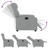 vidaXL Fauteuil inclinable en tissu gris clair