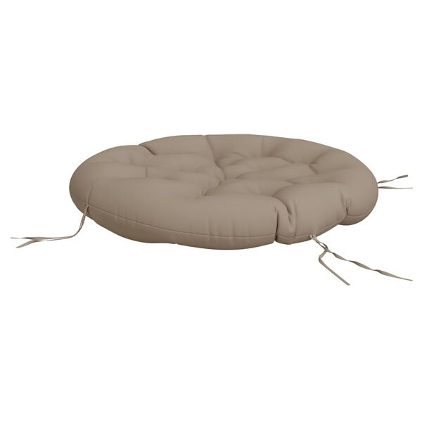 vidaXL Coussin rond taupe &Oslash; 100 x11 cm tissu oxford