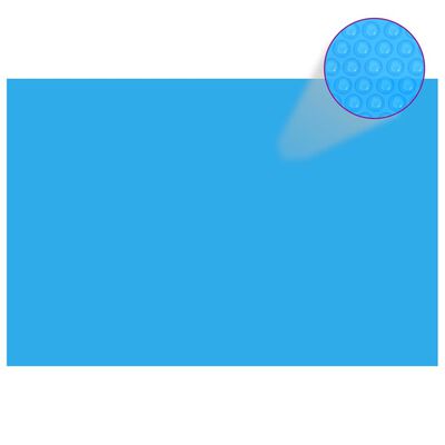 vidaXL Bâche de piscine rectangulaire 300 x 200 cm PE Bleu