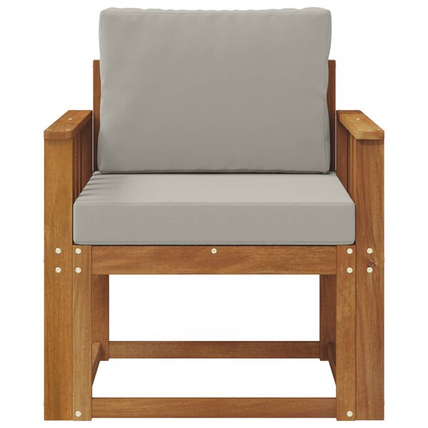 vidaXL Canap&eacute; d&rsquo;ext&eacute;rieur Bois d'acacia massif et polyester