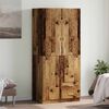 vidaXL Garde-robe vieux bois 80x52x180 cm bois d'ingénierie