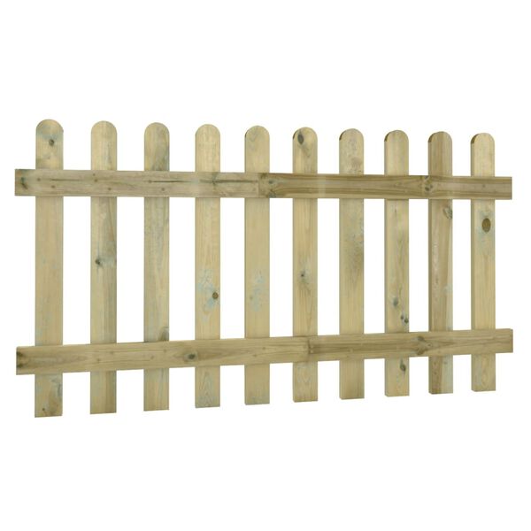 vidaXL Cl&ocirc;ture en lattes 180x100 cm Bois de pin impr&eacute;gn&eacute; massif