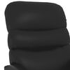 vidaXL Fauteuil inclinable Noir Similicuir