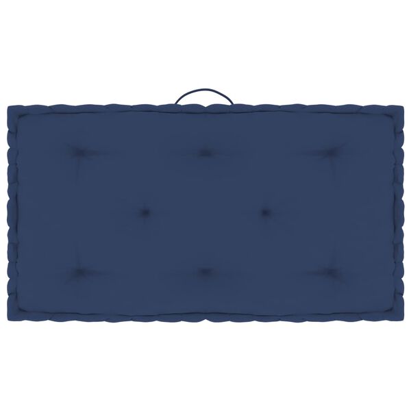 vidaXL Coussins de plancher de palette lot de 4 Bleu marine clair