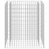 vidaXL Lit sur&eacute;lev&eacute; &agrave; gabion Acier galvanis&eacute; 90x50x100 cm