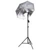 vidaXL Kit de studio photo avec lampes parapluies et r&eacute;flecteur