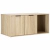 vidaXL Meuble pour caisse de chat Ch&ecirc;ne Sonoma 100 x 49 x 45 cm