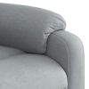 vidaXL Fauteuil de massage inclinable Gris clair Tissu
