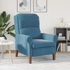 vidaXL fauteuil Bleu 76 x 94 x 102 cm Velours