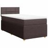 vidaXL Sommier &agrave; lattes de lit avec matelas Marron fonc&eacute; 100x200 cm