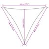 vidaXL Voile de parasol tissu oxford triangulaire 4,5x4,5x4,5 m crème