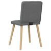 vidaXL Chaises à manger lot de 6 gris foncé tissu