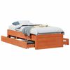 vidaXL Cadre de lit sans matelas avec tiroirs 90x190 cm bois de pin