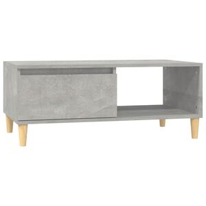 vidaXL Table basse Gris b&eacute;ton 90x50x36,5 cm Bois d'ing&eacute;nierie