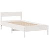 vidaXL Lit biblioth&egrave;que sans matelas blanc 100x200 cm bois pin massif