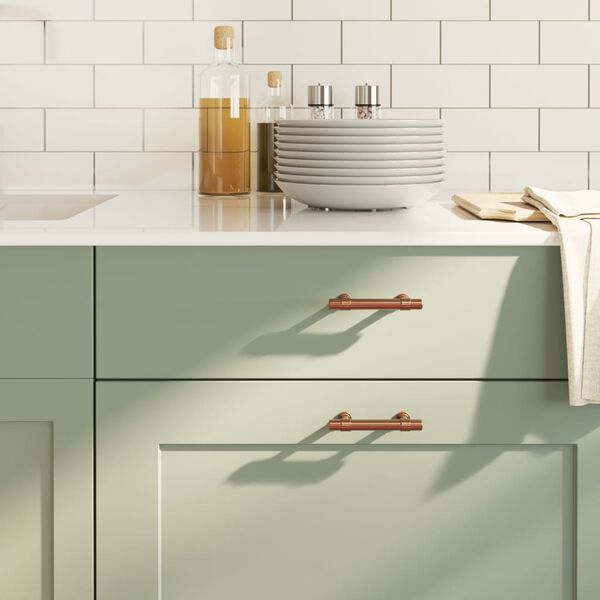 vidaXL Poign&eacute;es d'armoire 20 pcs bronze 64 mm acier inoxydable