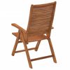 vidaXL Chaises inclinables de jardin lot de 4 bois massif acacia
