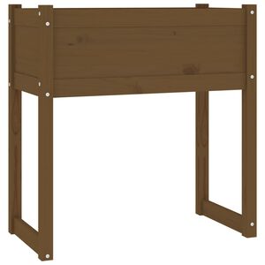 vidaXL Jardini&egrave;re Marron miel 78x40x81 cm Bois massif de pin