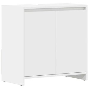 vidaXL Armoire de salle de bain Blanc 60x33x61 cm Bois d'ing&eacute;nierie