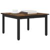 vidaXL Table basse Ch&ecirc;ne Fum&eacute; 60 x 60 x 36 cm Bois d'ing&eacute;nierie
