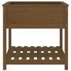 vidaXL Jardini&egrave;re avec &eacute;tag&egrave;re Marron miel 82,5x82,5x81 cm Bois de pin