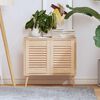 vidaXL Portes d'armoire &agrave; persiennes 2 pcs 39,5x29,5 cm pin massif