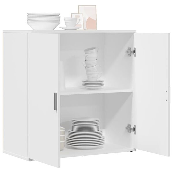 vidaXL Buffet blanc 79x38x80 cm bois d’ingénierie