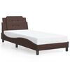 vidaXL Cadre de lit sans matelas Zadar marron 90x200 cm similicuir