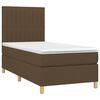 vidaXL Sommier &agrave; lattes de lit avec matelas Marron fonc&eacute; 90x190 cm