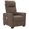 vidaXL Fauteuil de massage Taupe Tissu