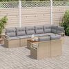 vidaXL Ensemble de canap&eacute; de jardin 9 pcs Beige et Gris clair
