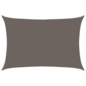vidaXL Voile d'ombrage 160 g/m&sup2; Anthracite 4x5 m PEHD