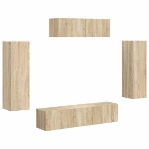 vidaXL Meuble TV 5 pcs Ch&ecirc;ne Sonoma